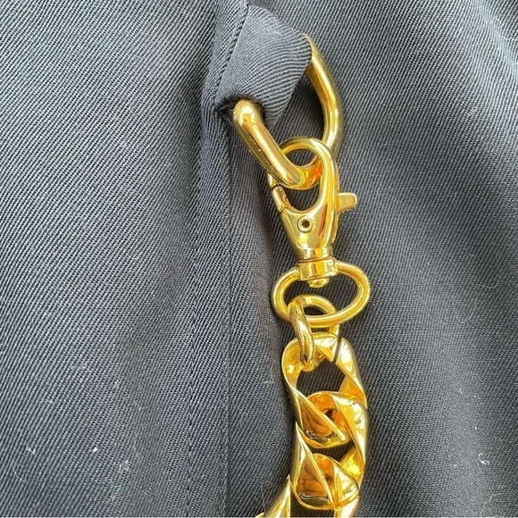 MaxMara Women's Navy 100% Virgin Wool Skirt Made in Italy Size 8 - Picture 4 of 9